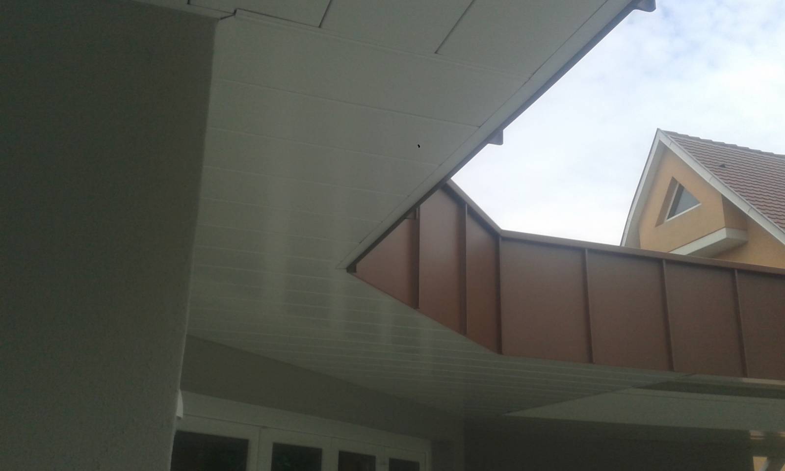 toiture bois avec habillage en aluminium