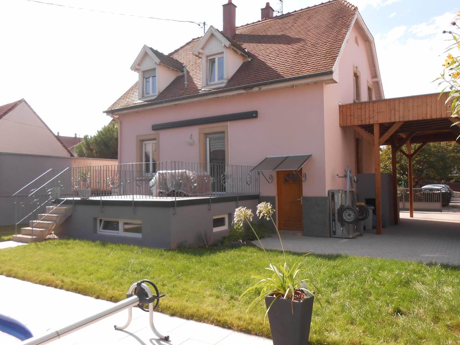 Construire un carport et extension pour terrasse à proximité de Strasbourg en Alsace