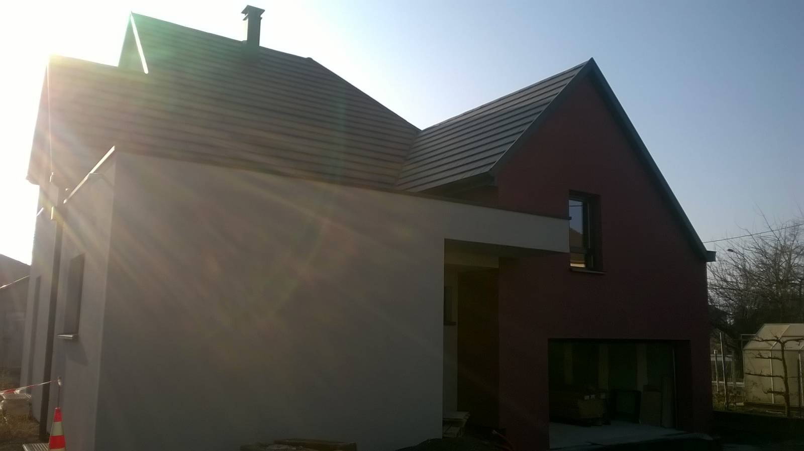 Construction d'une maison individuelle à demi-niveau, à Sélestat dans le centre Alsace