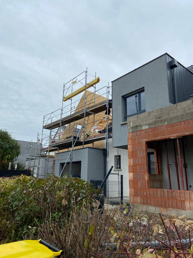 Extension et surélévation pour cette maison individuelle par un cabinet d'architecte à Strasbourg et Environ en Alsace