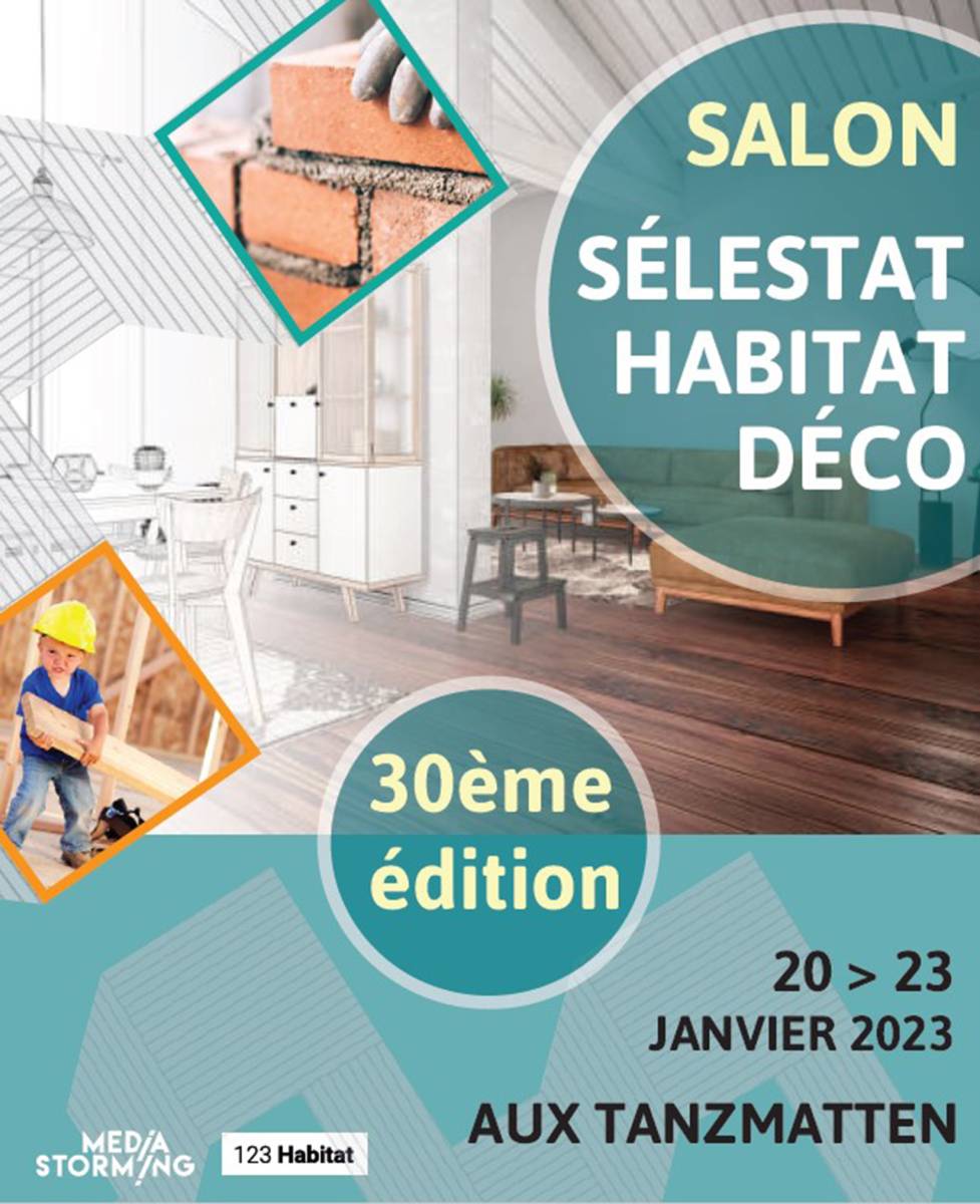 affiche salon Habitat Déco 2023 Sélestat