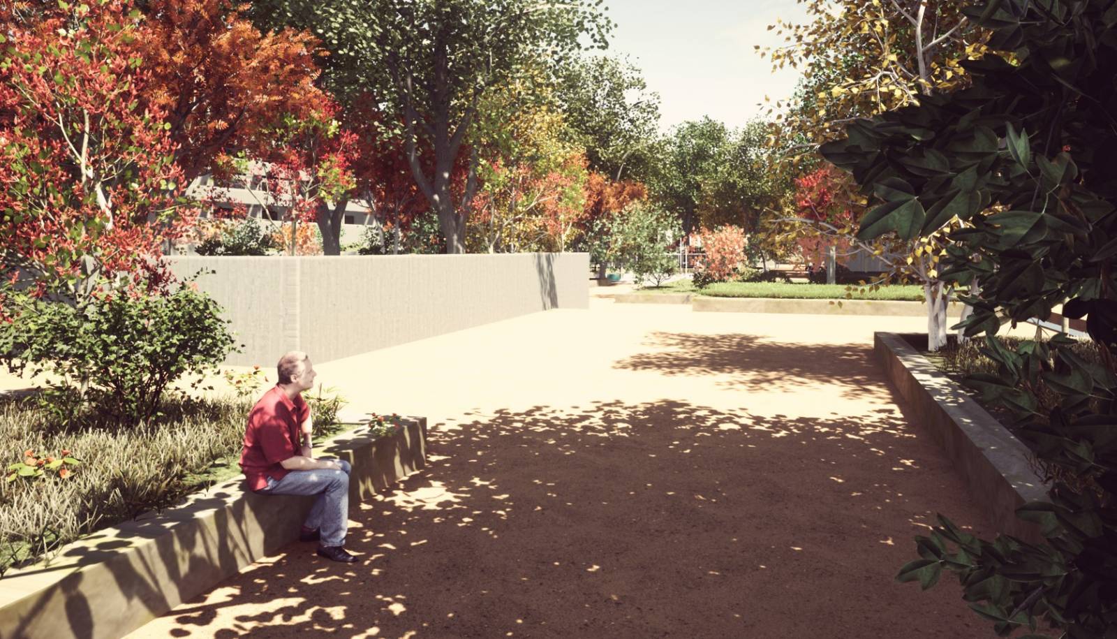 Exemple d'espaces séquencés du parc urbain