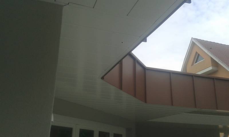 toiture bois avec habillage en aluminium