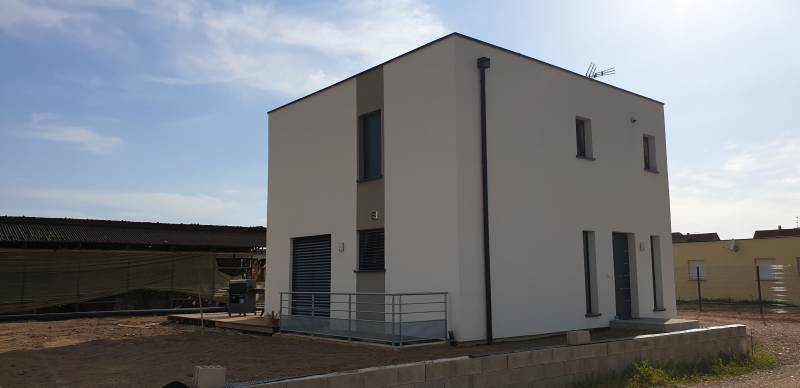 Conception de plans et permis de construire pour maison individuelle à toit plat à Chatenois dans le Centre Alsace