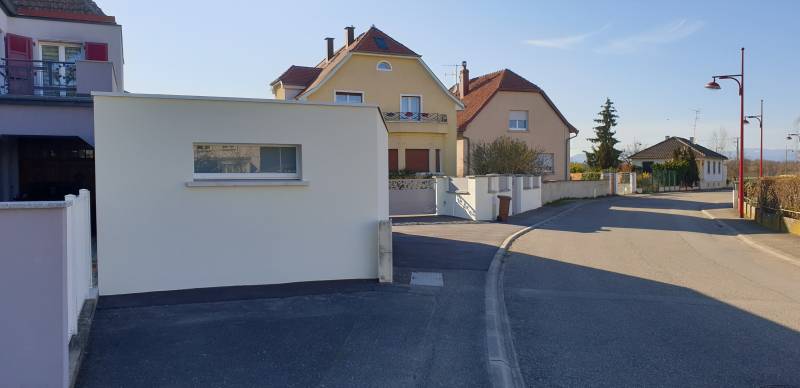 Construction d'un garage à Sundhoffen dans le Haut-Rhin en Alsace
