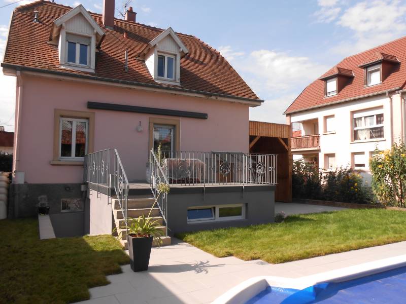 Construire un carport et extension pour terrasse à proximité de Strasbourg en Alsace
