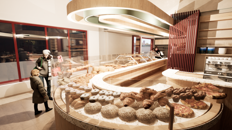 vitrine comptoir boulangerie