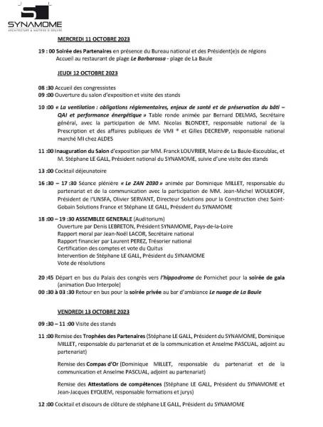 Compas d'Argent - Concours d'Architecture 2023 - Congrès National du SYNAMOME