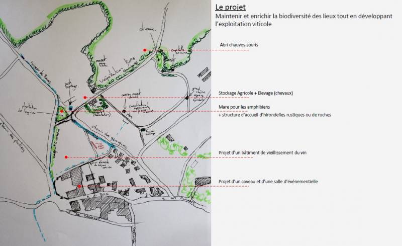 croquis d'implantation du projet
