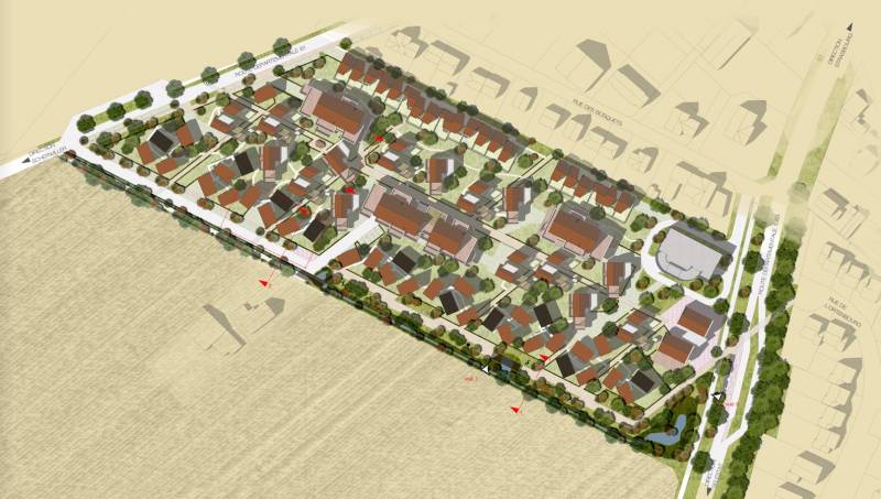 Plan masse du projet urbain