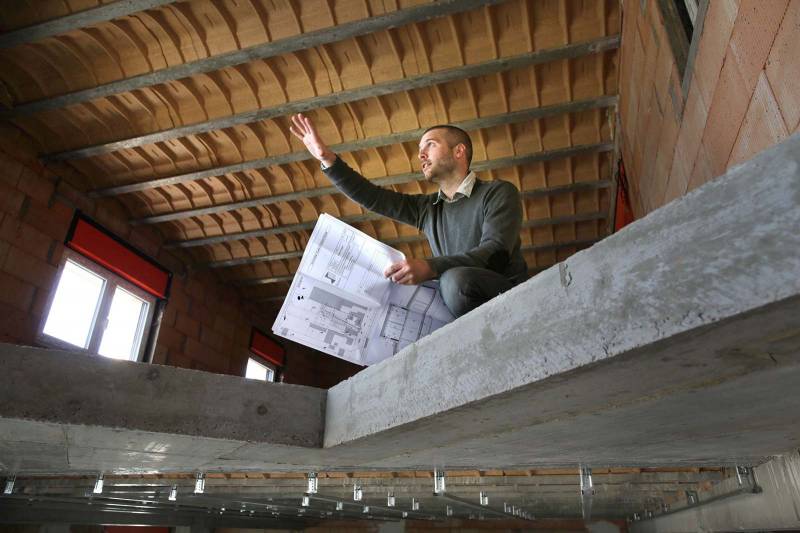 Photo sur chantier à très haute performance énergétique